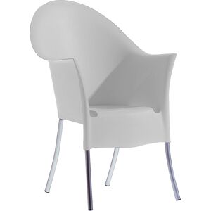 DRIADE set de 4 fauteuils LORD YO (Gris clair - aluminium / polypropylene)