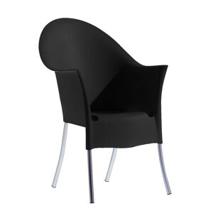DRIADE set de 4 fauteuils LORD YO (Noir - aluminium / polypropylene)