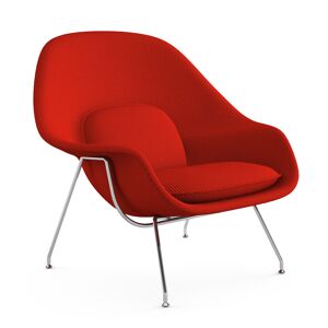 KNOLL fauteuil WOMB RELAX (Red - acier chromé et tissu Hopsack)
