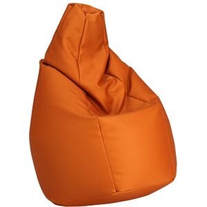 ZANOTTA fauteuil anatomique SACCO (Orange - Faux cuir Vip)