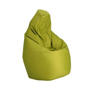 ZANOTTA fauteuil anatomique SACCO MEDIUM (Vert - Faux cuir Vip)