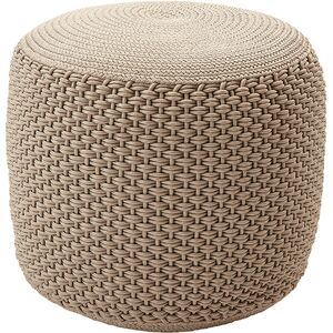 MEME DESIGN pouf pour extérieur BERENICE SMALL (Gris tourterelle - Tissu)