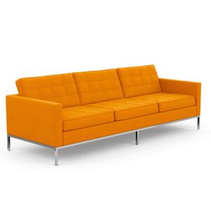 KNOLL canapé à 3 places FLORENCE en tissu (Cato Orange - Revêtement Cat. B et structure en acier chromé) - Publicité