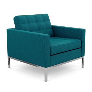 KNOLL fauteuil FLORENCE en tissu (Cato Blue - Revêtement Cat. B et structure en acier chromé) - Publicité