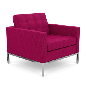 KNOLL fauteuil FLORENCE en tissu (Cato Hot Pink - Revêtement Cat. B et structure en acier chromé) - Publicité