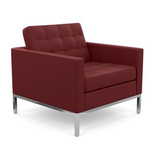 KNOLL fauteuil FLORENCE en cuir (Volo Garnet - Revêtement Cat. X et structure en acier chromé) - Publicité