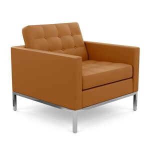 KNOLL fauteuil FLORENCE en cuir (Volo Tan - Revêtement Cat. X et structure en acier chromé) - Publicité