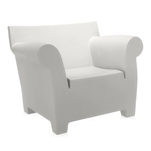 KARTELL fauteuil BUBBLE CLUB (Blanc zinc - Polyéthylène coloré)