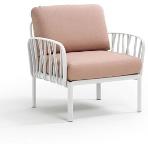 NARDI OUTDOOR NARDI fauteuil pour l'extérieur KOMODO (Blanc / Rose quartz - Polypropylène fibre de verre et tissu acrylique)