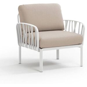 NARDI OUTDOOR NARDI fauteuil pour l'extérieur KOMODO (Blanc / Canvas - Polypropylène fibre de verre et tissu Sunbrella)