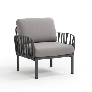 NARDI OUTDOOR NARDI fauteuil pour l'extérieur KOMODO (Anthracite / Gris - Polypropylène fibre de verre et tissu acrylique)