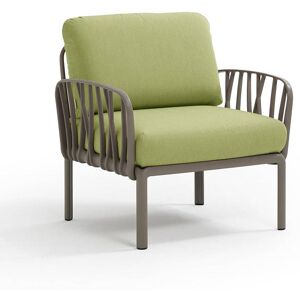 NARDI OUTDOOR NARDI fauteuil pour l'extérieur KOMODO (Tortourelle / Avocat - Polypropylène fibre de verre et tissu Sunbrella)