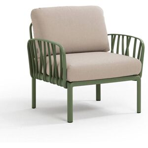 NARDI OUTDOOR NARDI fauteuil pour l'extérieur KOMODO (Agave / Canvas - Polypropylène fibre de verre et tissu Sunbrella)