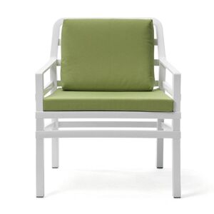 NARDI OUTDOOR NARDI fauteuil d'exterieur ARIA GARDEN COLLECTION (Blanc / Citron vert - Pplypropylene / Tissu acrylique)