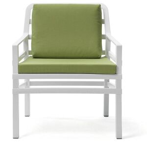 NARDI OUTDOOR NARDI fauteuil d'extérieur ARIA GARDEN COLLECTION (Blanc / Citron vert - Pplypropylène / Tissu acrylique)