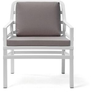 NARDI OUTDOOR NARDI fauteuil d'exterieur ARIA GARDEN COLLECTION (Blanc / Gris - Pplypropylene / Tissu acrylique)