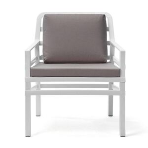 NARDI OUTDOOR NARDI fauteuil d'extérieur ARIA GARDEN COLLECTION (Blanc / Gris - Pplypropylène / Tissu acrylique)