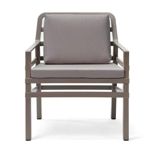 NARDI OUTDOOR NARDI fauteuil d'extérieur ARIA GARDEN COLLECTION (Tourterelle /Gris - Pplypropylène / Tissu acrylique)