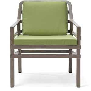 NARDI OUTDOOR NARDI fauteuil d'extérieur ARIA GARDEN COLLECTION (Tourterelle / Citron vert - Pplypropylène / Tissu acrylique)