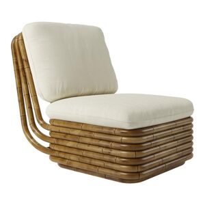 GUBI fauteuil pour l'exterieur BOHEMIAN 72 (Cat. B Flair Special FR Dedar 101 - Tissu et rotin)