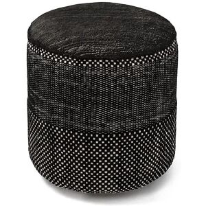 NANIMARQUINA pouf pour l'exterieur TRES (Noir - Plastique recycle)