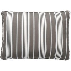 KARTELL set de 2 coussins pour canape POP OUTDOOR 48x35 cm (Gris tourterelle - Tissu Stripes)