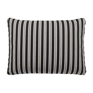 KARTELL set de 2 coussins pour canapé POP OUTDOOR 48x35 cm (Taupe et noir - Tissu Stripes)