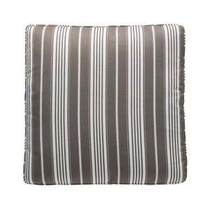 KARTELL set de 2 coussins pour canapé POP OUTDOOR 48x48 cm (Gris tourterelle - Tissu Stripes)