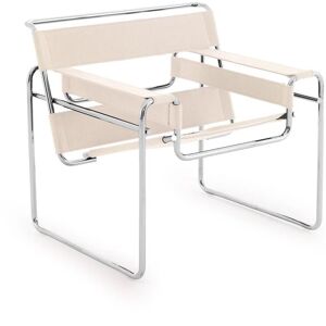 KNOLL fauteuil WASSILY by Marcel Breuer (Naturel - Canvas et acier)