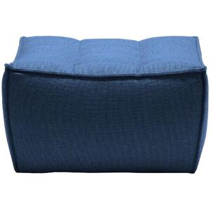 ETHNICRAFT pouf ottomane N701 (Bleu - Tissu)