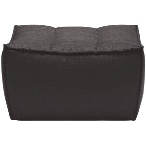 ETHNICRAFT pouf ottomane N701 (Gris fonce - Tissu)