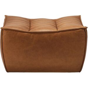 ETHNICRAFT pouf ottomane N701 (Cuir vieilli - cuir)