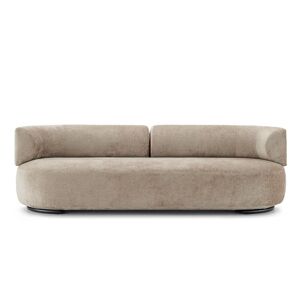 KARTELL canape K-WAITING (Beige - Tissu chenille et acier peint)