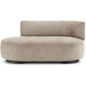 KARTELL canape dormeuse K-WAITING PAOLINA DX (Beige - Tissu chenille et acier peint)