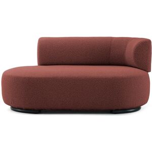 KARTELL canape dormeuse K-WAITING PAOLINA DX (Brick red - Tissu boucle et acier peint)