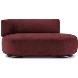 KARTELL canape dormeuse K-WAITING PAOLINA SX (Burgundy - Tissu chenille et acier peint)