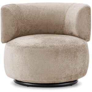 KARTELL fauteuil K-WAITING (Beige - Tissu chenille et acier peint)