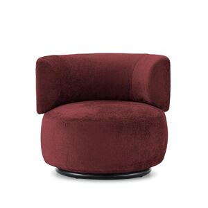 KARTELL fauteuil K-WAITING (Burgundy - Tissu chenille et acier peint)