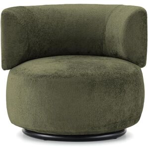 KARTELL fauteuil K-WAITING (Green - Tissu chenille et acier peint)