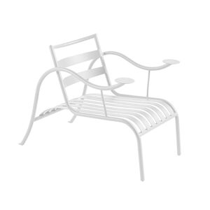 CAPPELLINI fauteuil THINKING MAN'S CHAIR (Craie blanche - Metal verni)