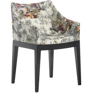 KARTELL fauteuil MADAME tissu RUBELLI (Dejeuner sur l'Herbe - polycarbonate noir et tissu)