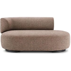 KARTELL canape dormeuse K-WAITING PAOLINA SX (Marron - Tissu texture et acier peint)