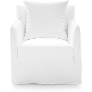 GERVASONI fauteuil GHOST 05 (Lin blanc - Tissu Naturel Cat. B)