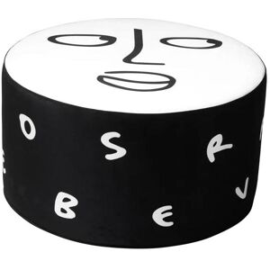 QEEBOO pouf SUNLIT STORY Shantell Martin Collection (Ø 65 x 40 cm - Polyester et polyamide)