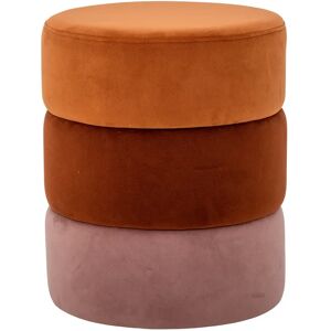 Bloomingville Pouf Bilbao Ø37x45 cm Orange - Publicité