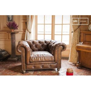 PIB Fauteuil Chesterfield cuir Saint Paul