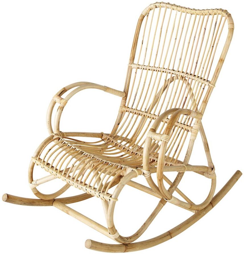 Maisons du Monde Rocking chair en rotin Louisiane