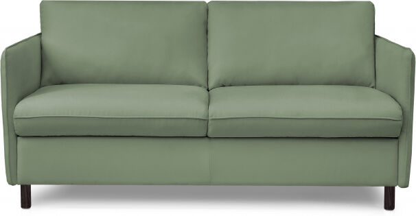 MARLY - Canapé convertible 3 places - Microfibre déperlant - Couchage 140  x 190 cm - Largeur 175 cm Sommier métallique Vert olive