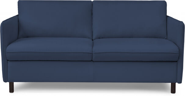 MARLY - Canapé convertible 3 places - Microfibre déperlant - Couchage 140  x 190 cm - Largeur 175 cm Sommier métallique Bleu marine