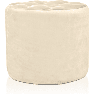 EvergreenWeb Pouf Diamante 50 cm Avorio